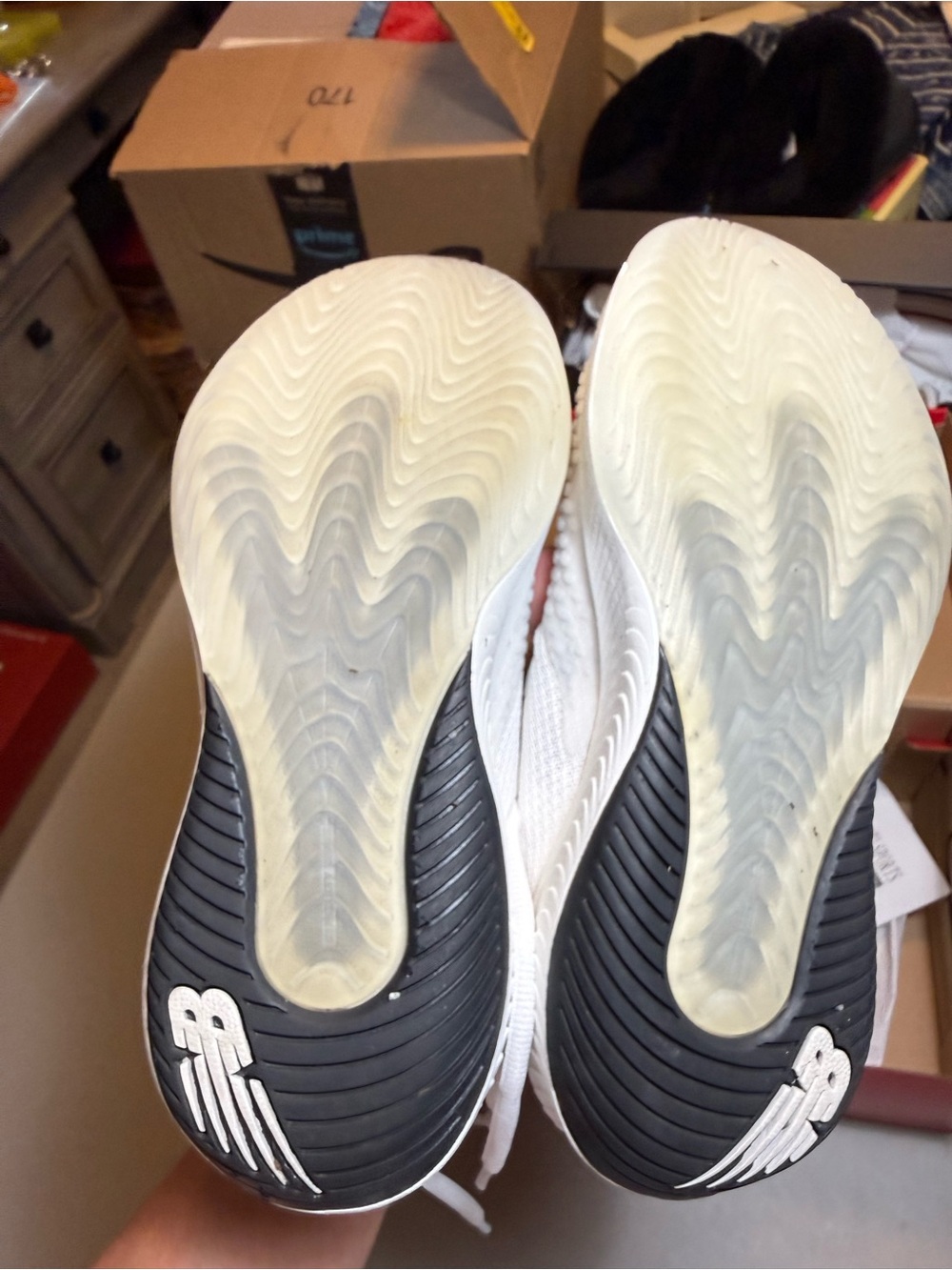 WORN ONCE- New Balance White Mesh 996 Pickleball Trainers Size 7.5 - Picture 6 of 6